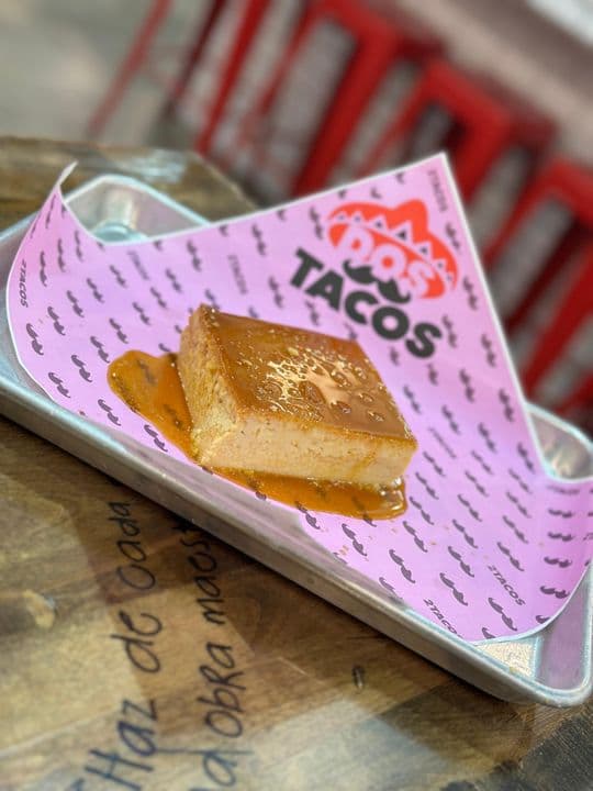 Slice of house-made flan